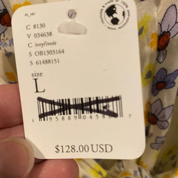 NWT free people floral cutout mini dress . SZ L - Picture 7 of 8